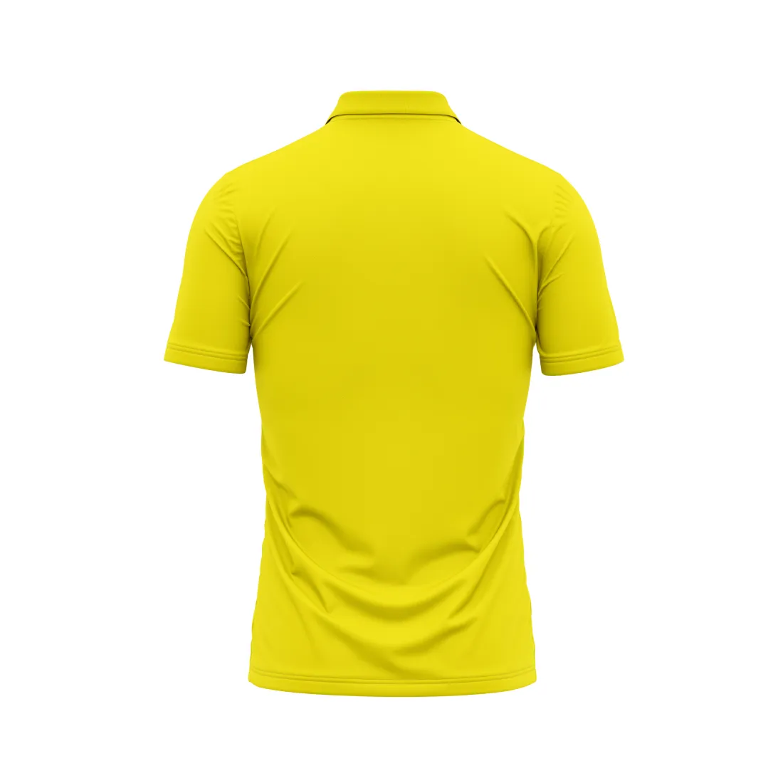 Polo Neck Printed Jersey Yellow NP0027